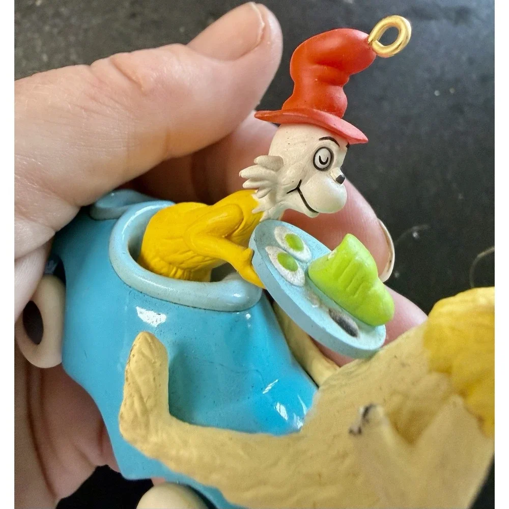 VTG 2002 Dr. Suess Books Series #4 Green Eggs and Ham & 2 Dr. Seuss Ornaments